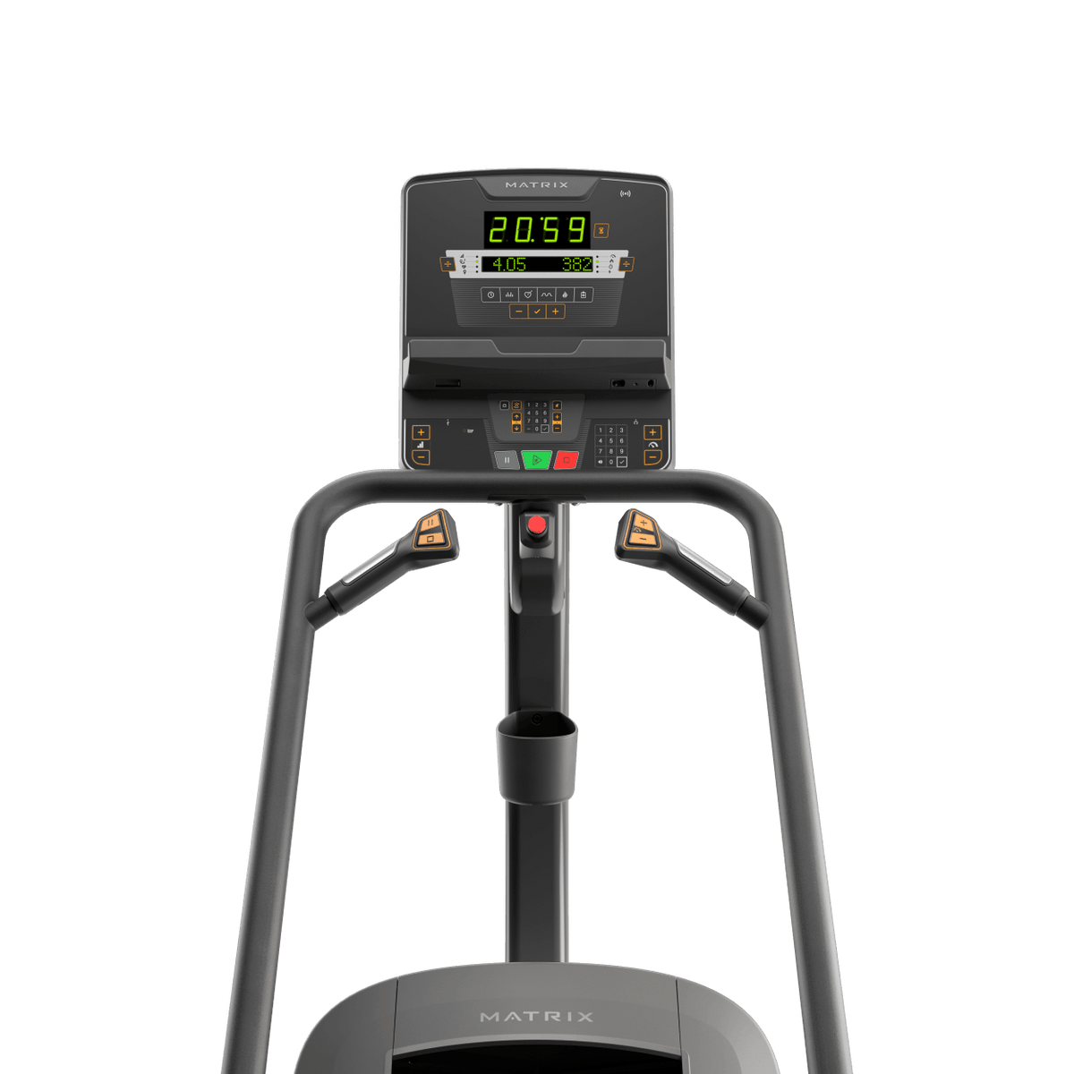 Matrix Fitness Lifestyle Climbmill with LED Console view of console | Fitness Experience