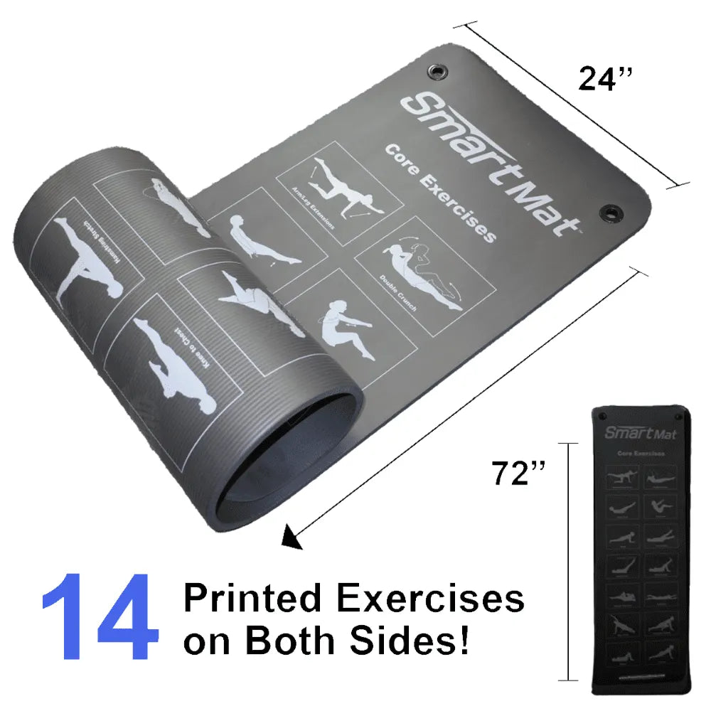 Prism Fitness Studio Line Self-Guided Exercise Mat with printed exercises | Fitness Experience