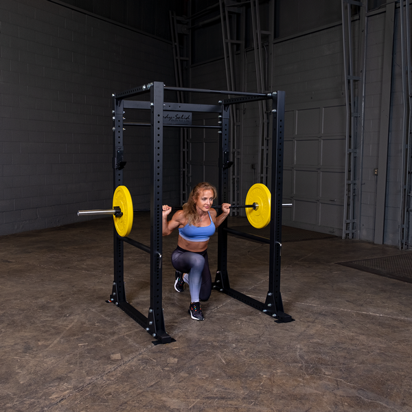 Body-Solid GPR400 Power Rack lunge view | Fitness Experience