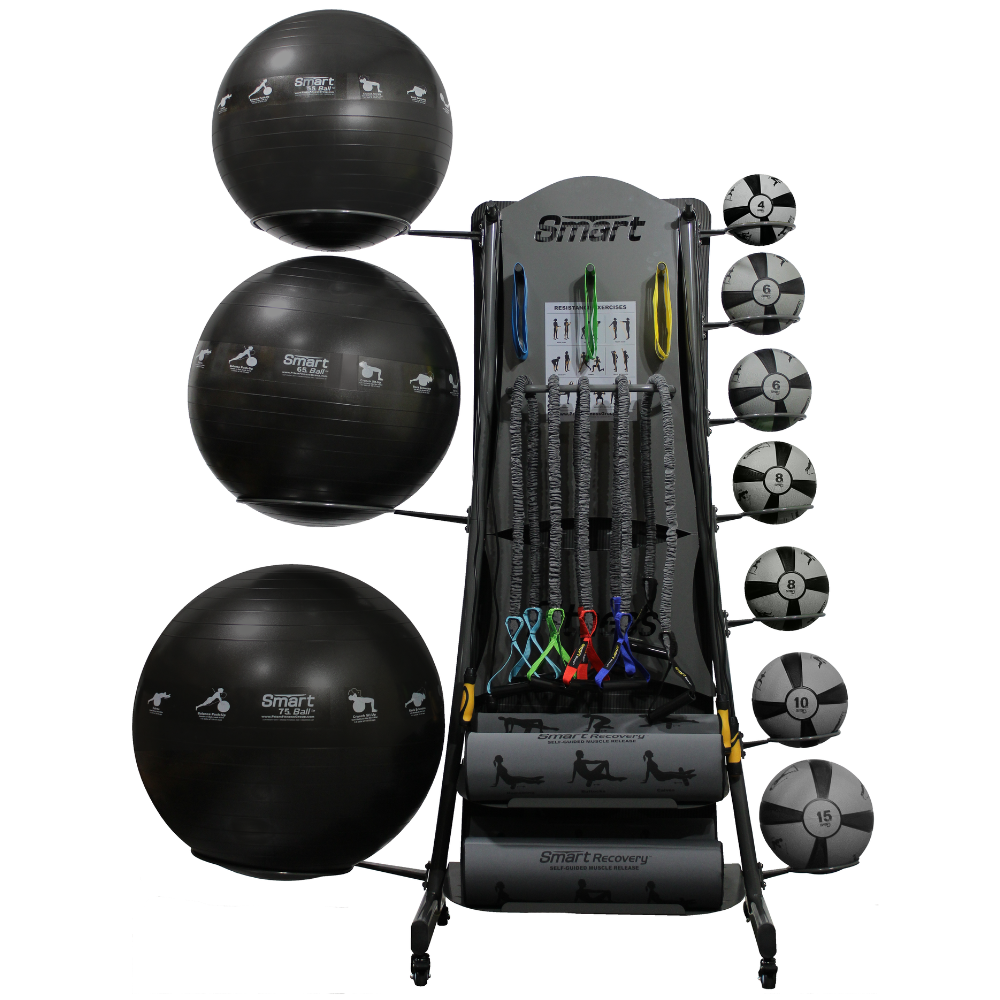 Prism Fitness Studio Line Elite - Tower Rack view with accessories | Fitness Experience