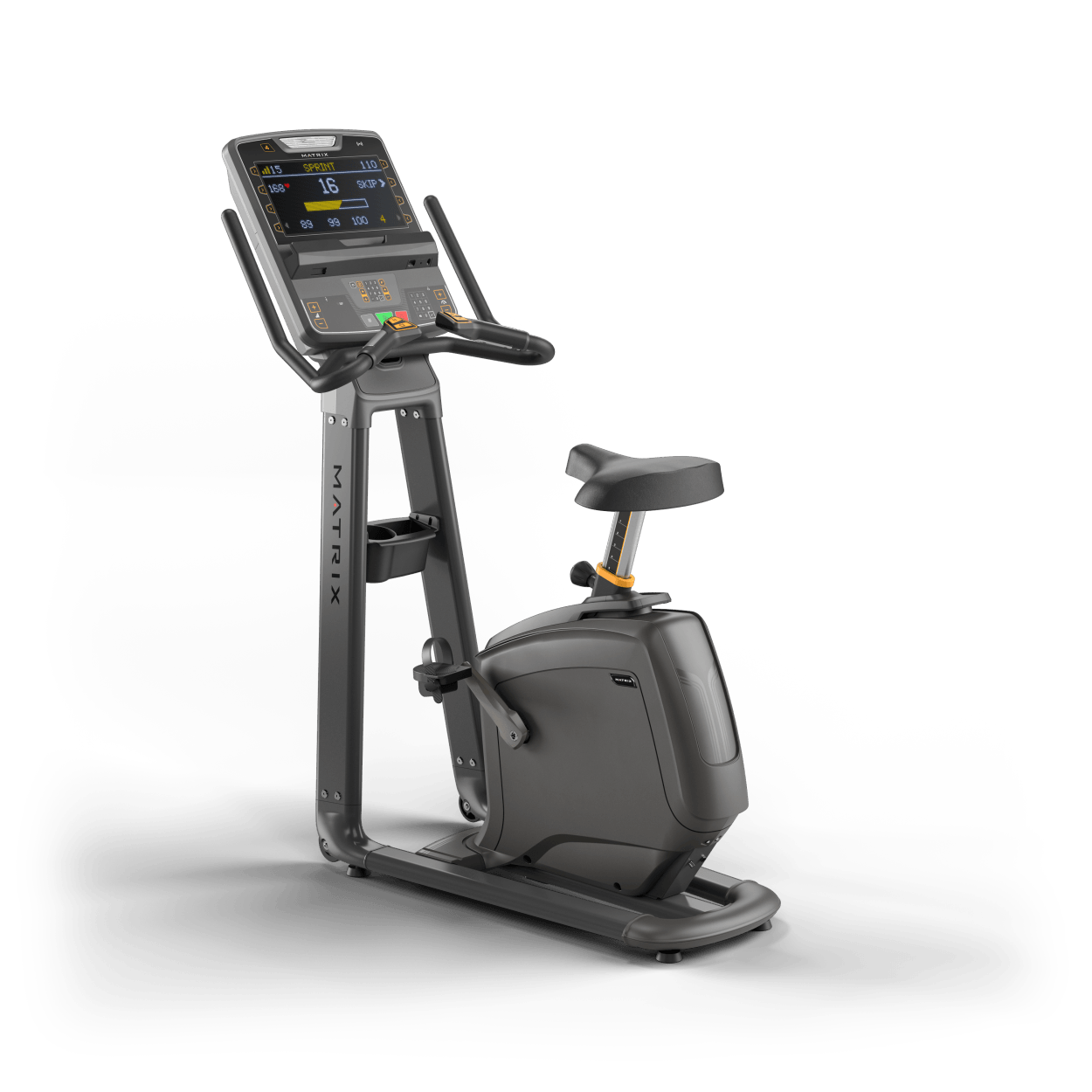 Matrix Fitness Lifestyle Upright Cycle with Premium LED Console rear view | Fitness Experience