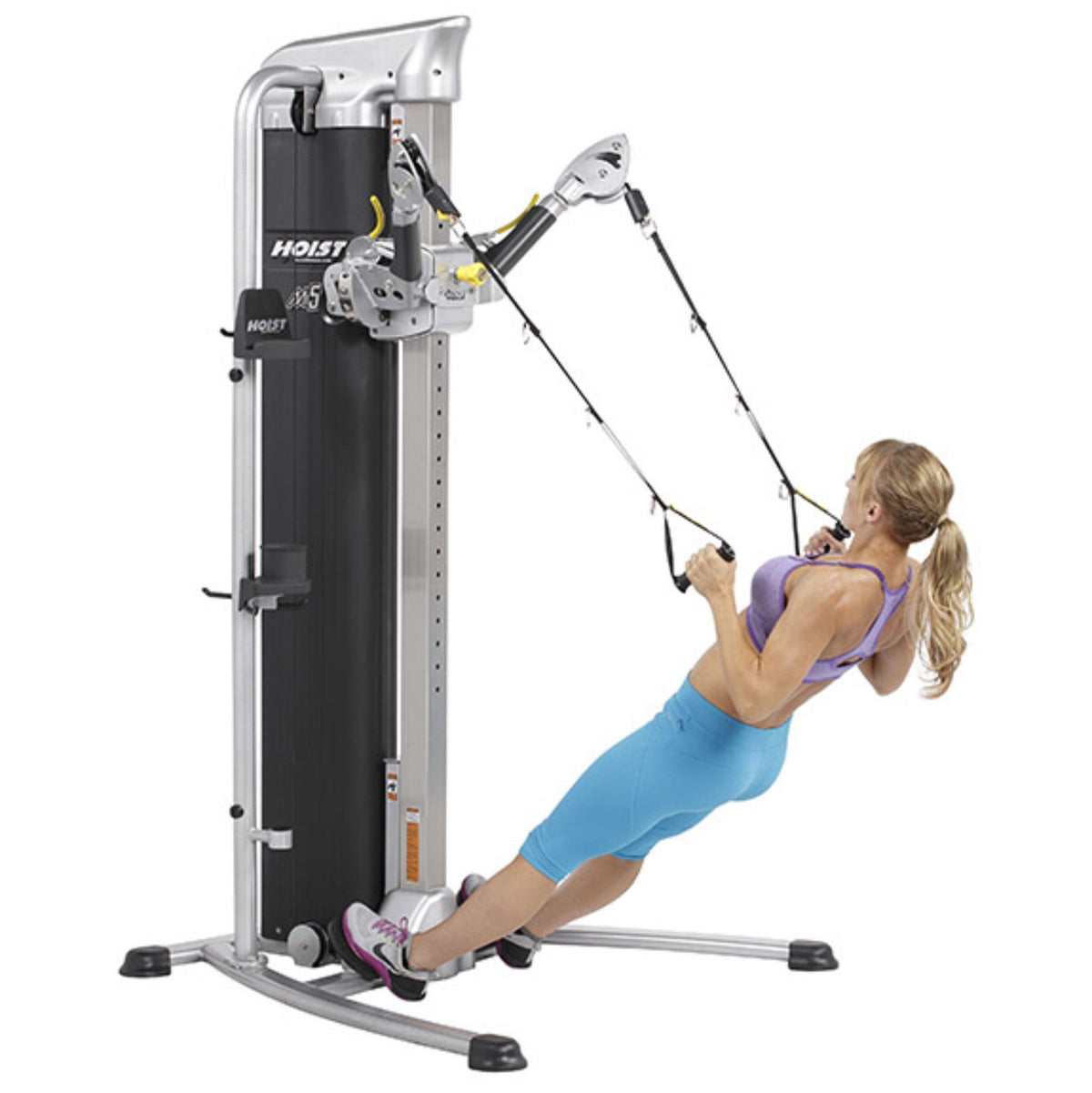 Hoist Fitness Mi5 Functional Trainer System view with attachments | Fitness Experience