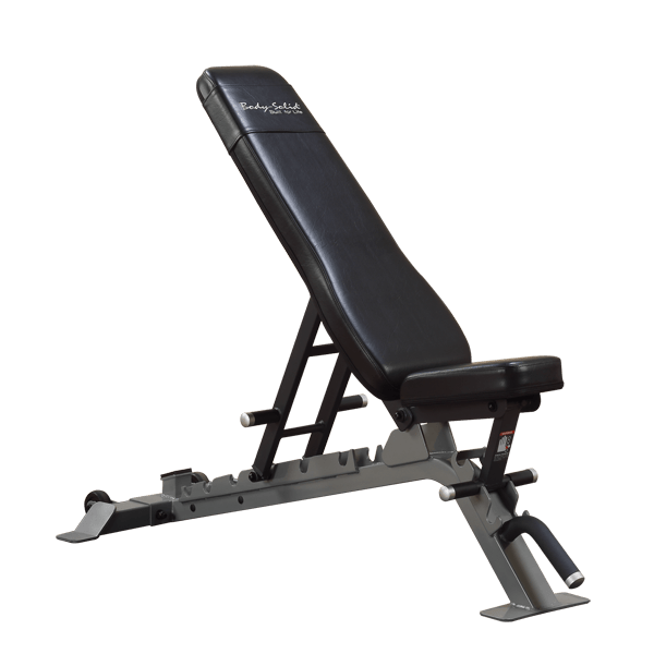 IRON COMPANY Body-Solid Flat Incline Decline Bench, Adjustable