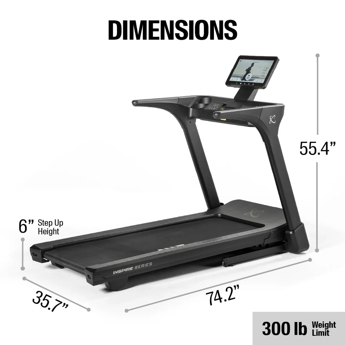 Inspire Series T5S Treadmill - 15.6" Touchscreen