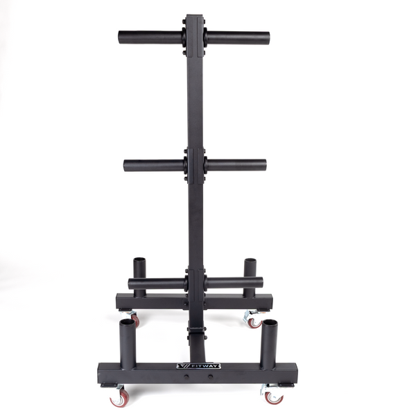 Fitway Bumper Plate Rack with wheels | Fitness Experience - Fitness ...