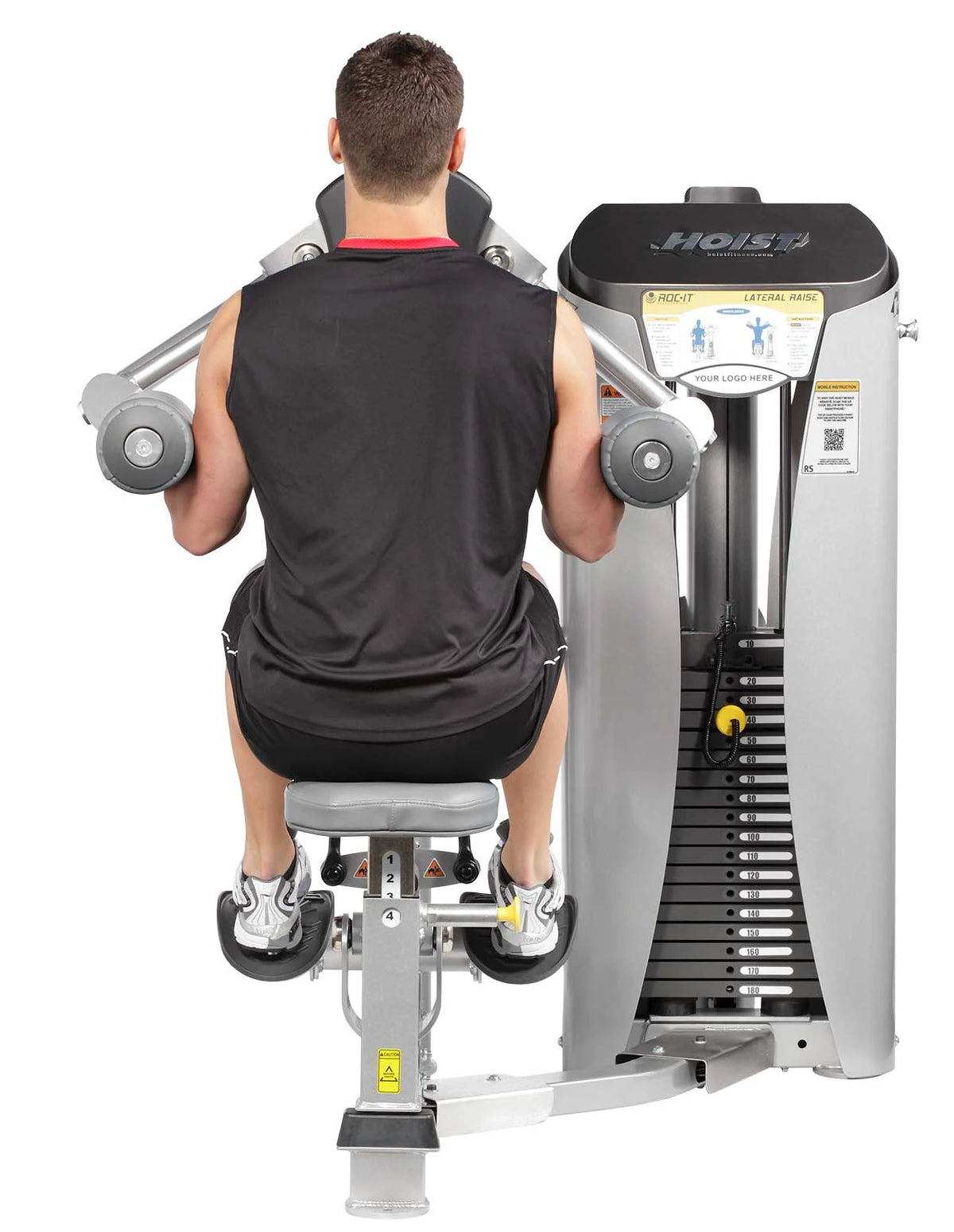 Hoist Fitness RS-1502 Lateral Raise rear view | Fitness Experience
