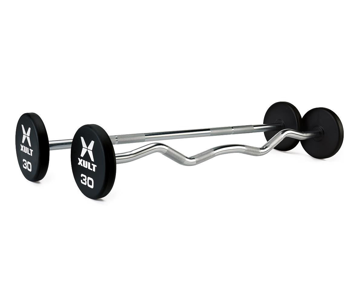XULT Rubber Barbell EZ Curl
