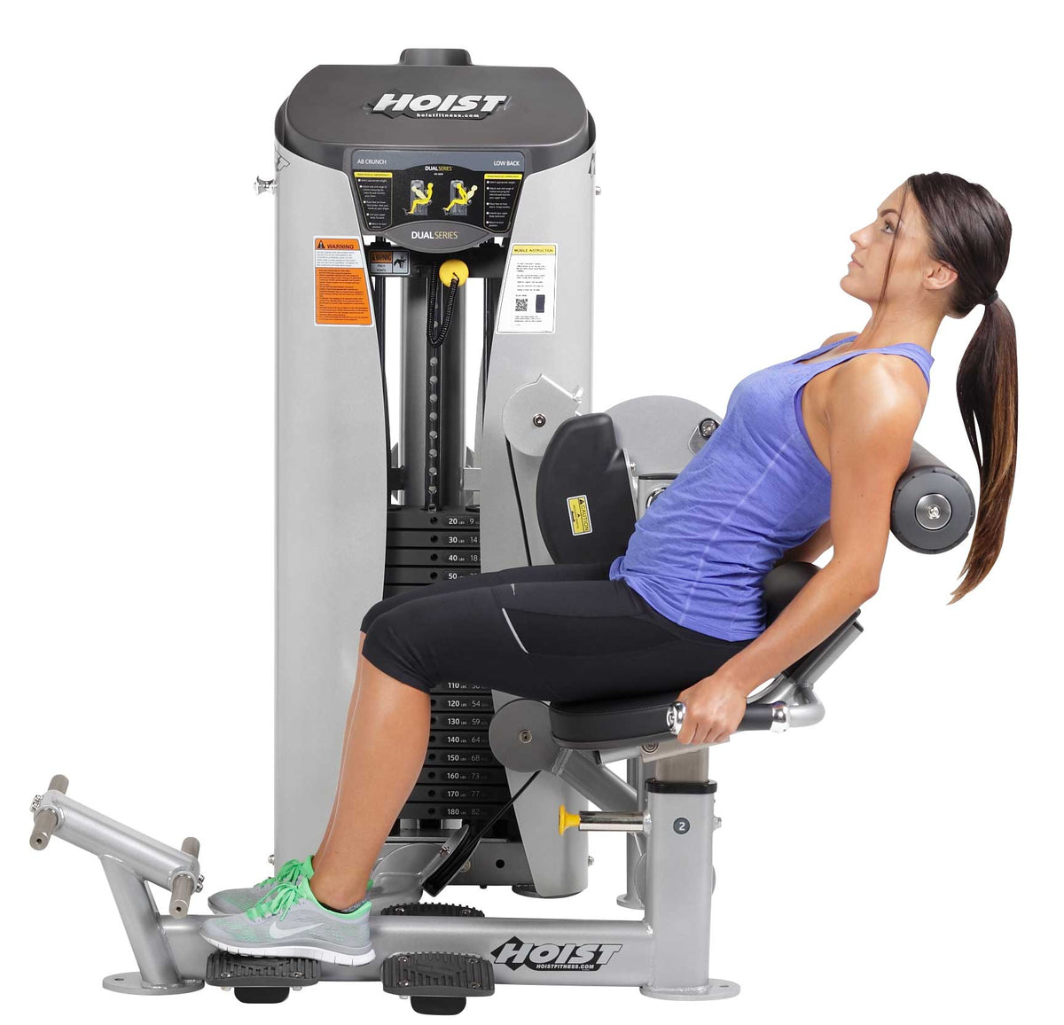 Hoist Fitness HD-3600 Ab Crunch/Low Back side view | Fitness Experience