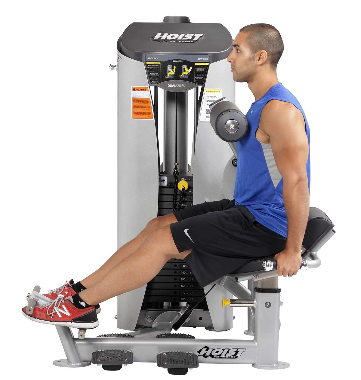 Hoist Fitness HD-3600 Ab Crunch/Low Back side view | Fitness Experience