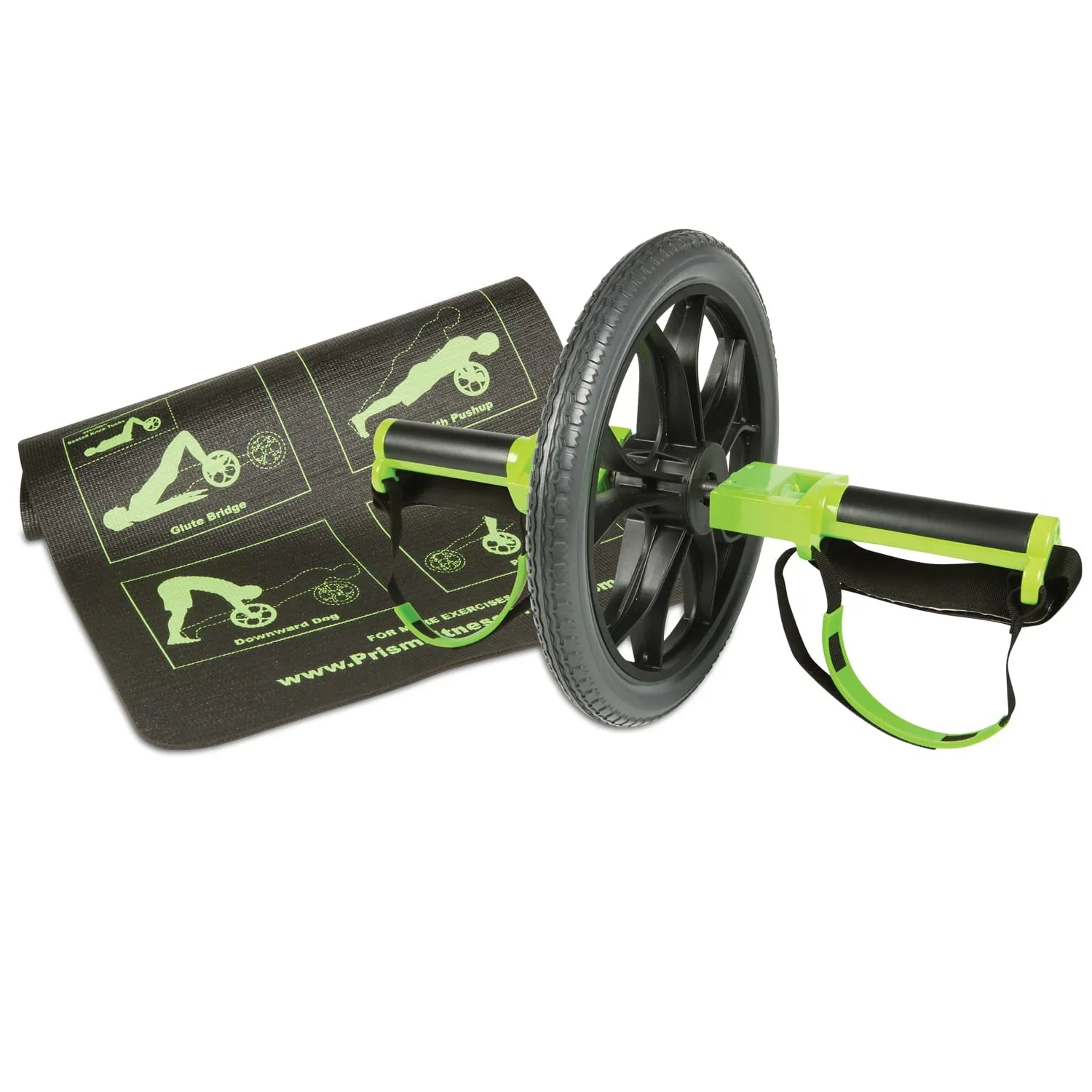 Prism Fitness Smart Core Ab Wheel With Mat full view | Fitness Experience