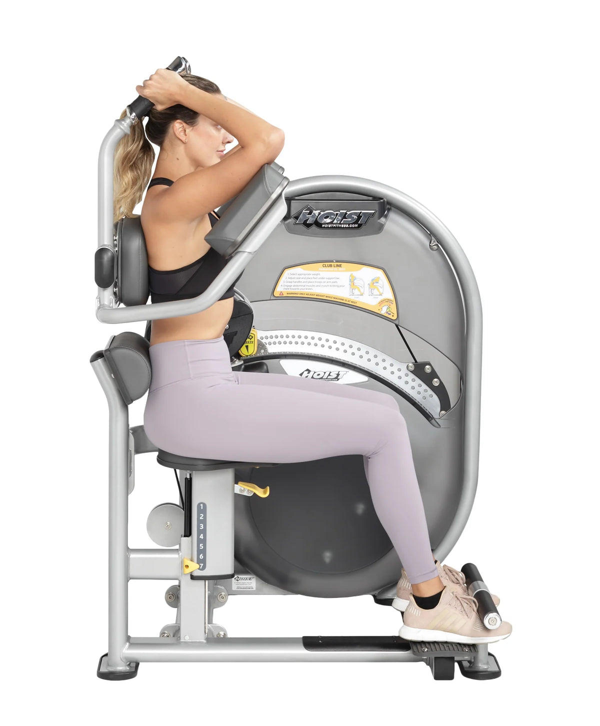 Hoist Fitness CL-3601 Abdominals view in use | Fitness Experience