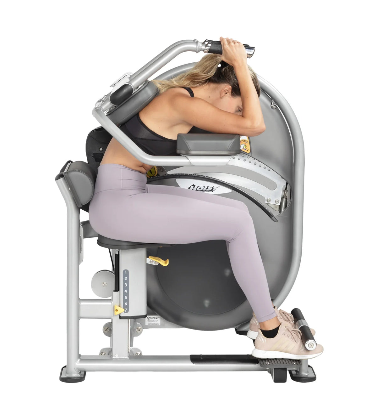 Hoist Fitness CL-3601 Abdominals view in use | Fitness Experience