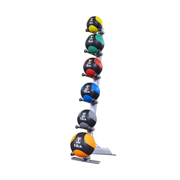 Body-Solid GMR10 Medicine Ball Rack view with medicine balls | Fitness Experience