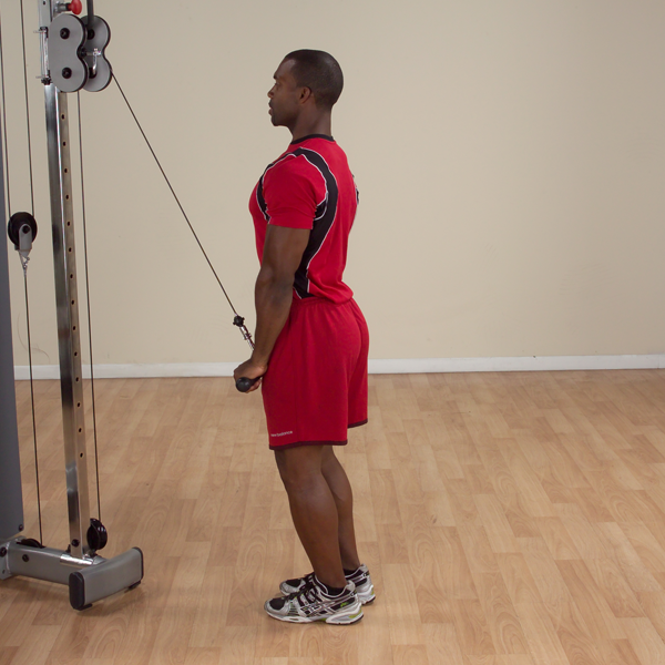 Body-Solid MB022RG Pro-Grip Revolving Straight Bar view in use | Fitness Experience