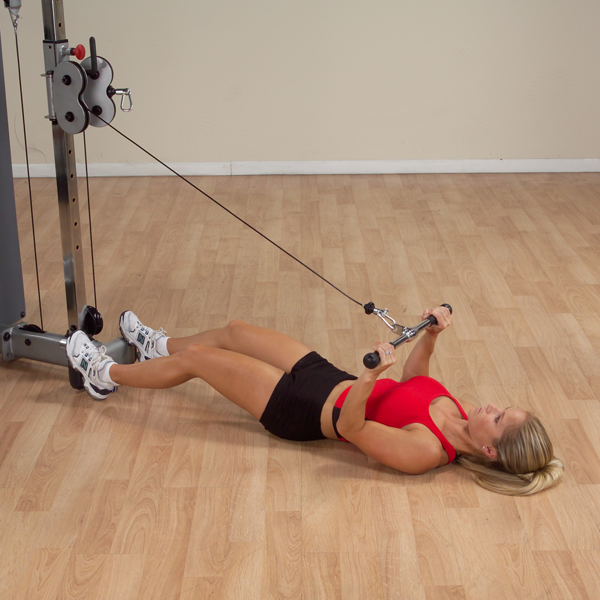 Body-Solid MB022RG Pro-Grip Revolving Straight Bar view in use | Fitness Experience