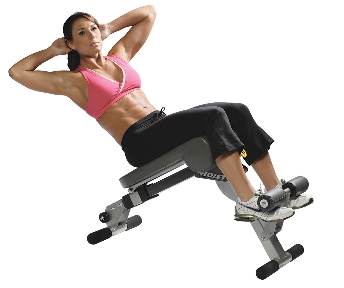 Hoist Fitness HF-4263 Ab/Back Hyper Bench view in use | Fitness Experience