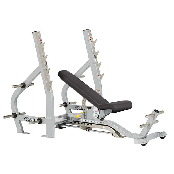 Hoist Fitness CF-2179-B 3-Way Olympic Bench full view | Fitness Experience