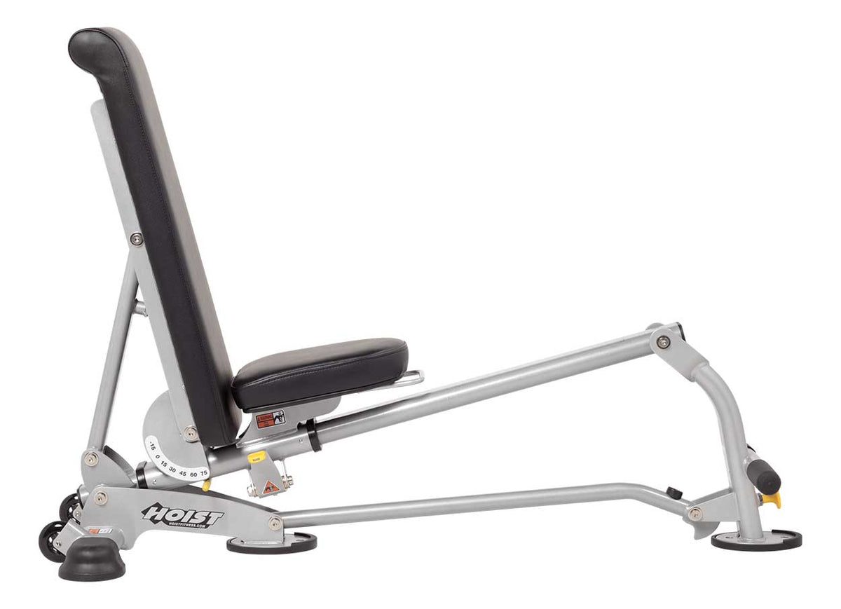 Hoist Fitness HF-5167 7 Position Folding FID Bench side view | Fitness Experience