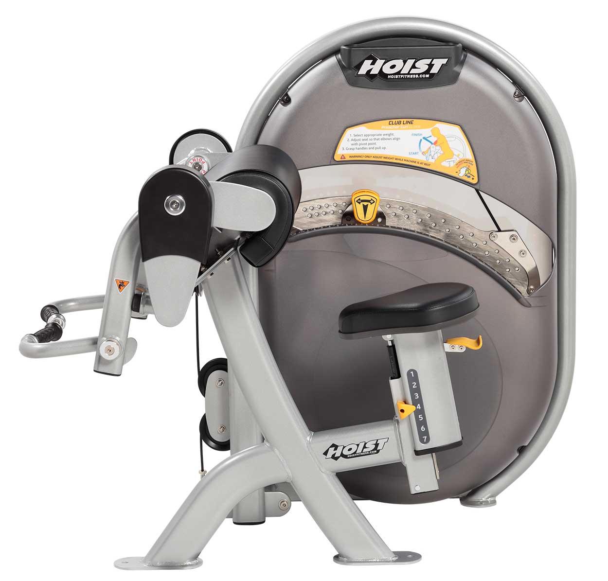 Hoist Fitness CL-3102 Biceps Curl side view | Fitness Experience