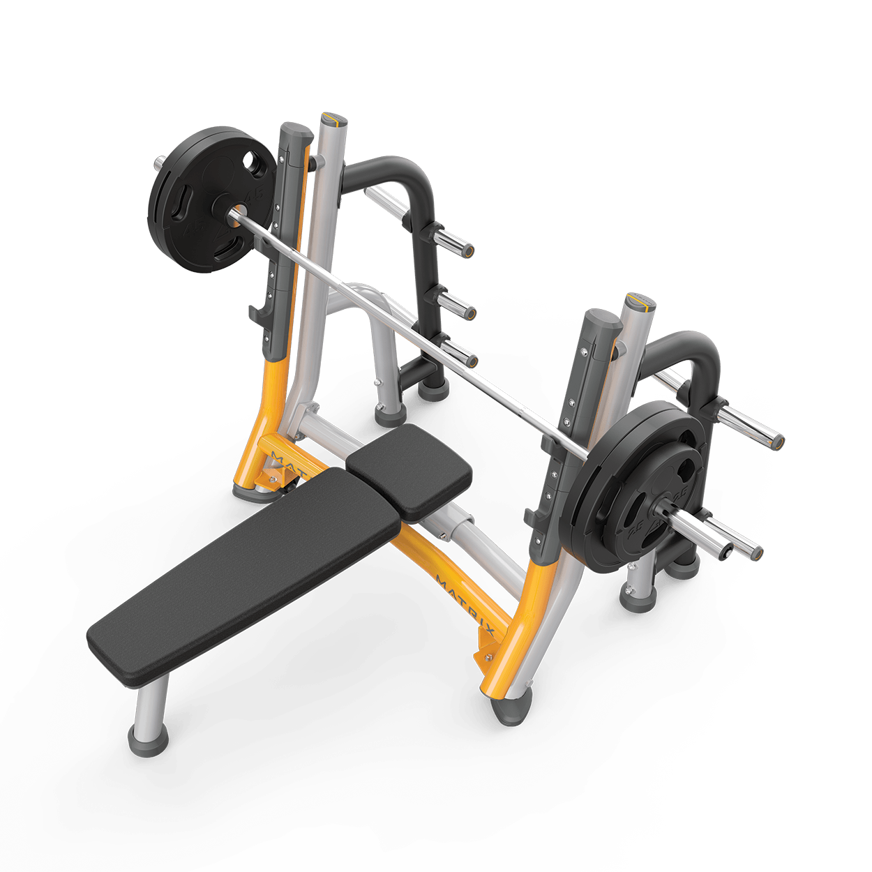 Matrix Fitness Magnum Breaker Olympic Flat Bench | Fitness Experience ...
