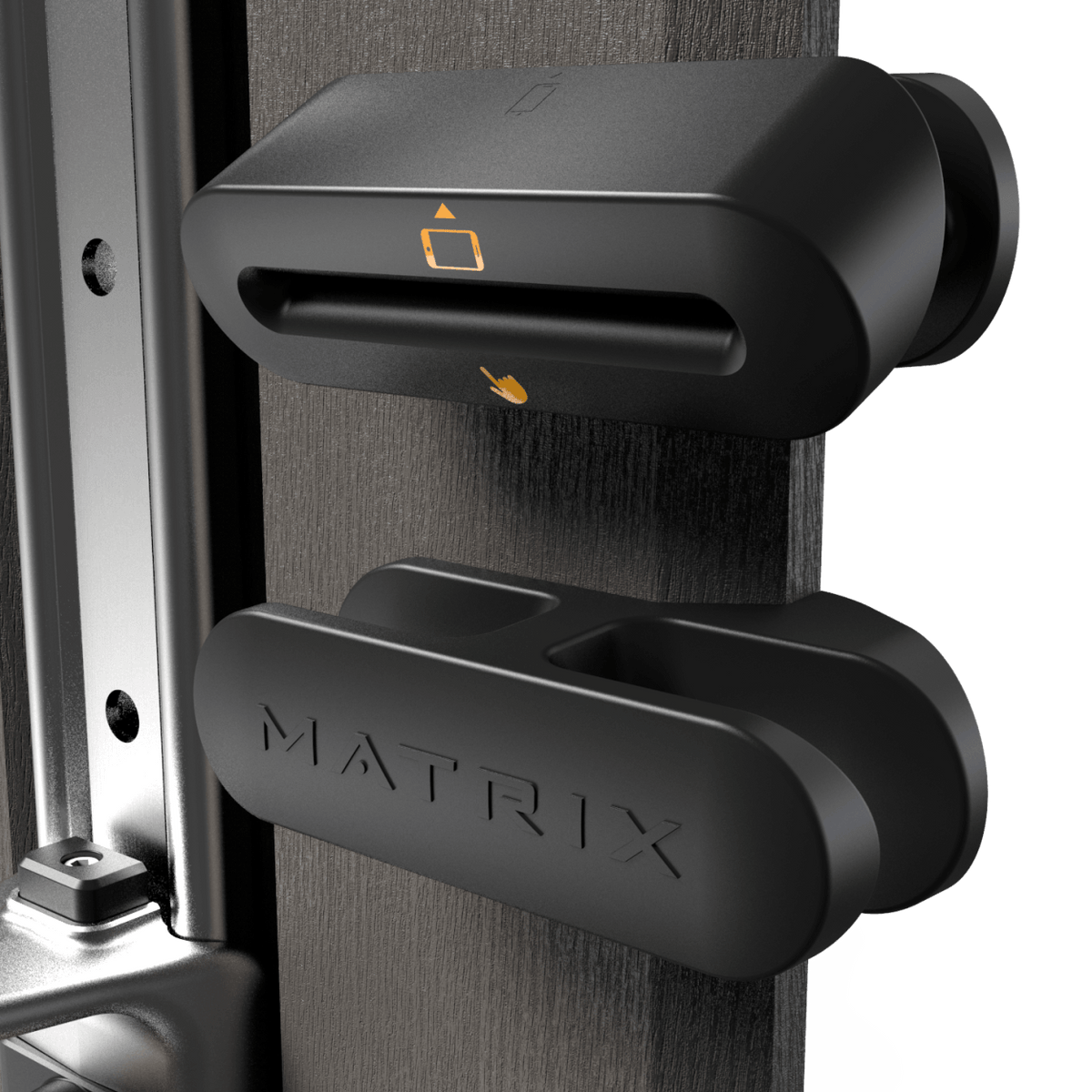 Matrix Fitness Connexus Column smart device stoarge | Fitness Exerience