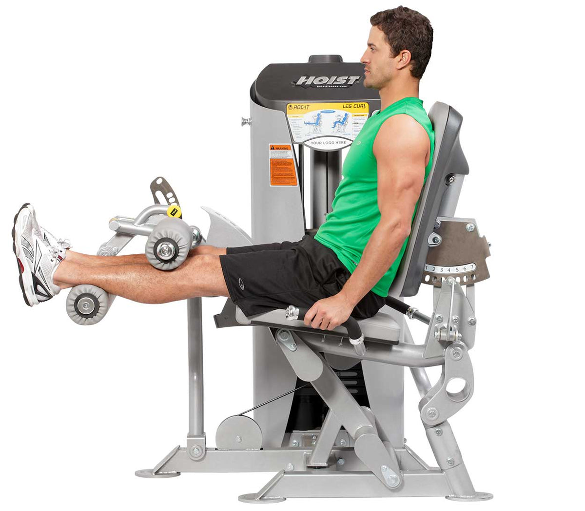 Hoist Fitness RS-1402 Leg Curl side view | Fitness Experience