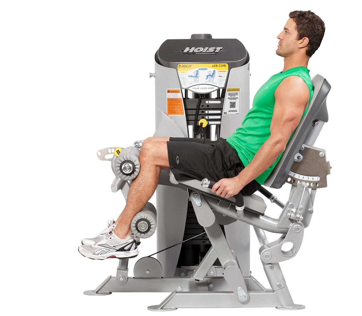 Hoist Fitness RS-1402 Leg Curl side view | Fitness Experience