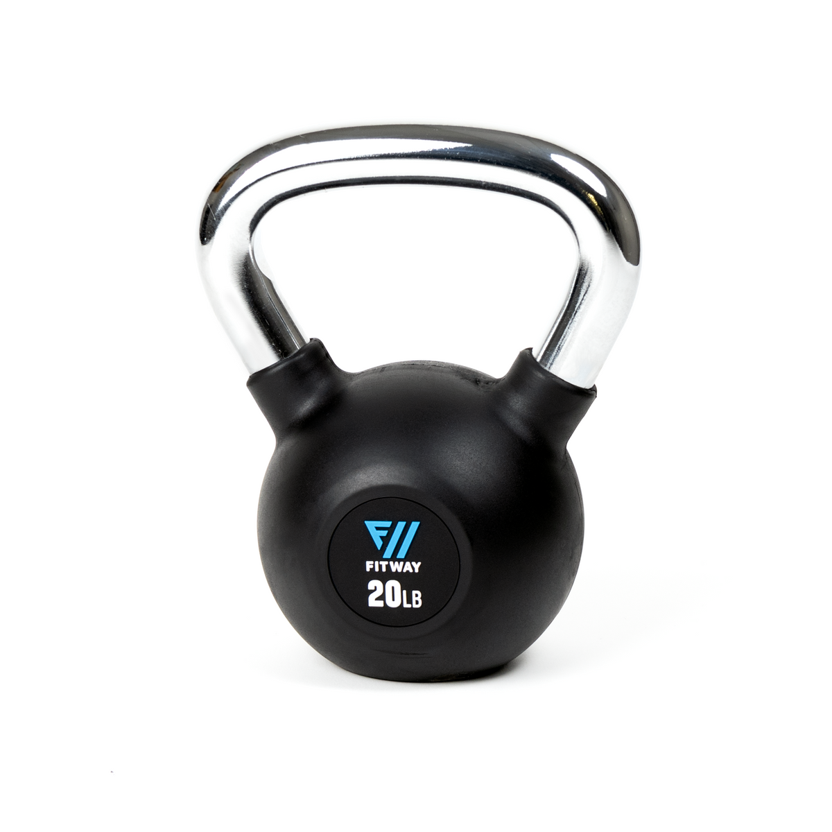 Fitway Rubber Coated Kettlebell - 40lb