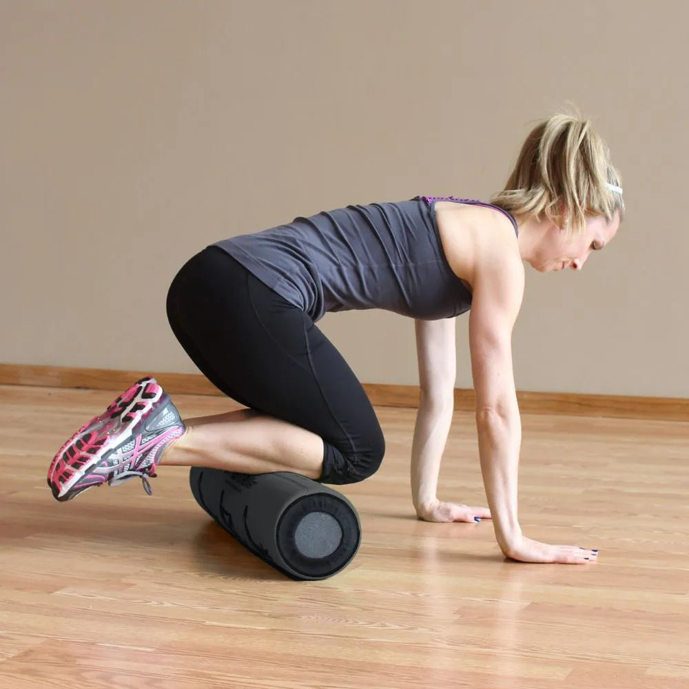 Prism Fitness Smart Recovery Foam Roller view in use | Fitness Experience