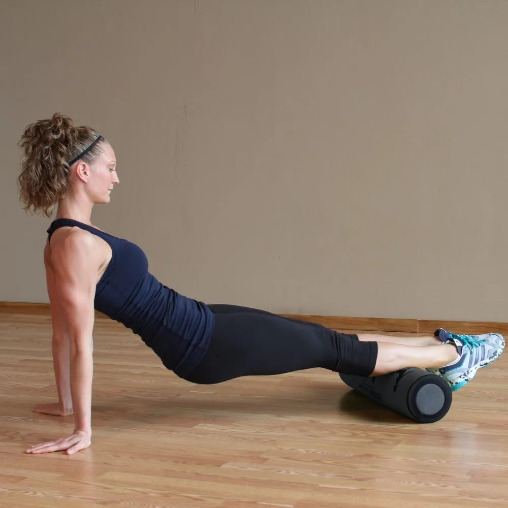 Prism Fitness Smart Recovery Foam Roller view in use | Fitness Experience