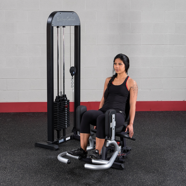 Body-Solid Pro-Select Inner and Outer Thigh Machine (310lb) view in use | Fitness Experience