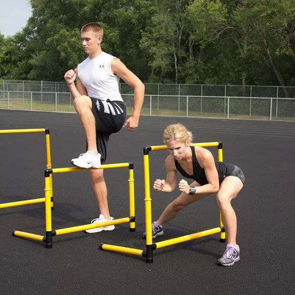 Prism Fitness Smart Hurdles - 12&quot;-18&quot; (set of 3) view in use | Fitness Experience