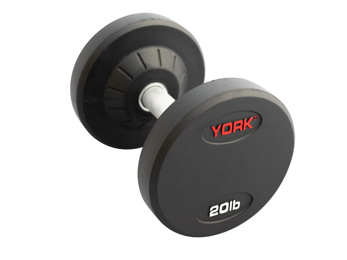 York - Medial Grip Pro DB Rubber Coated - 120Lb pair