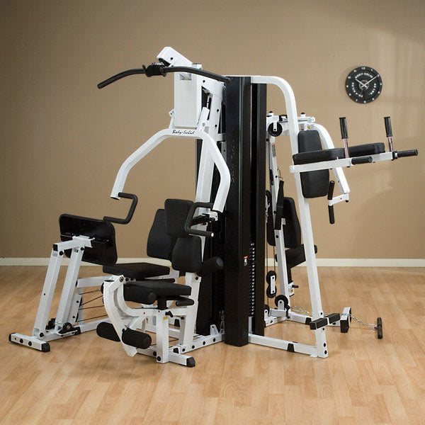 Body Solid VKR30 Vertical Knee Raise Attachment attached to EXM3000LPS Home Gym | Fitness Experience