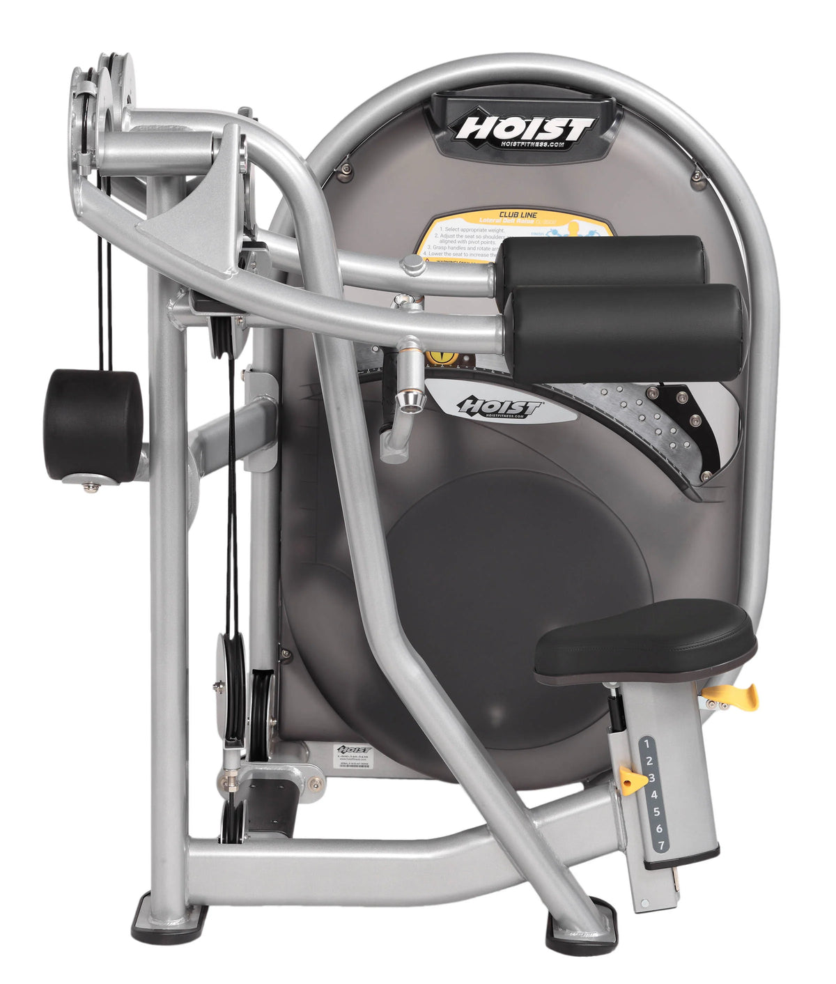 Hoist Fitness CL-3502 Lateral Raise side view | Fitness Experience