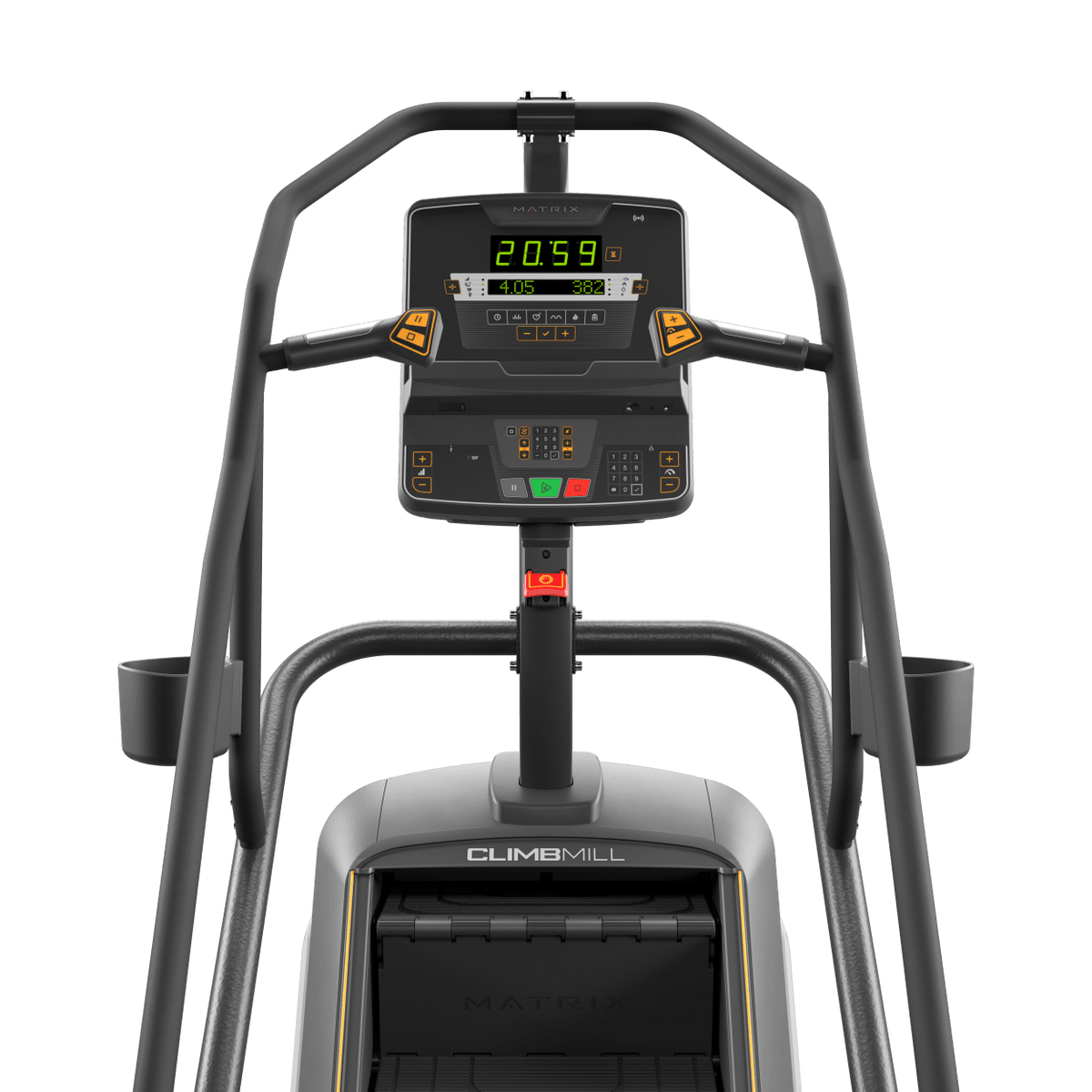 Matrix Fitness Endurance Climbmill with LED Console view of console | Fitness Experience