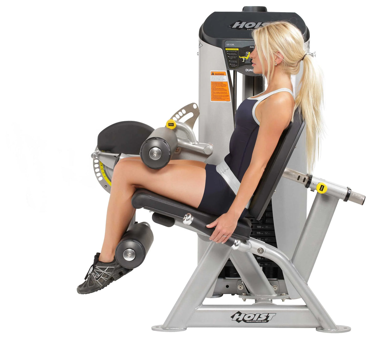 Hoist Fitness HD-3400 Leg Extension/Leg Curl view of leg curl exercise | Fitness Experience