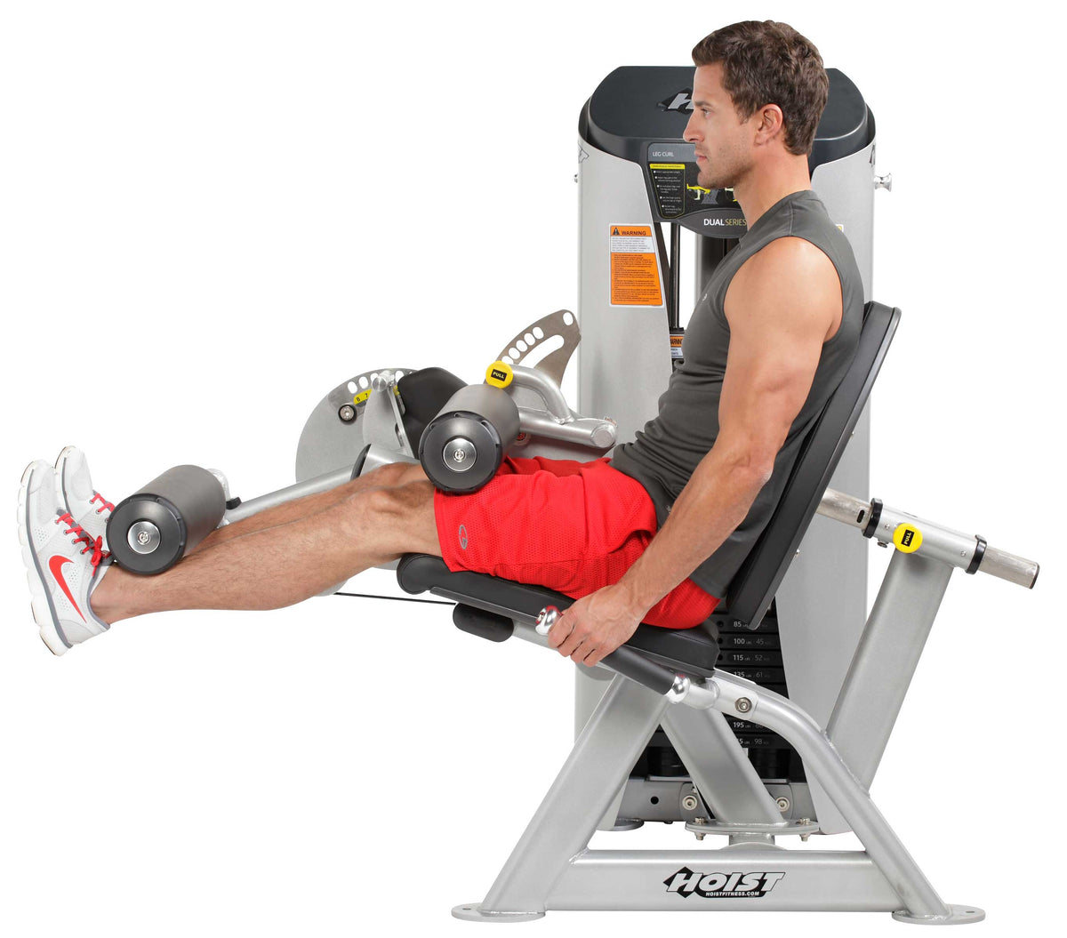 Hoist Fitness HD-3400 Leg Extension/Leg Curl view of leg extension exercise | Fitness Experience
