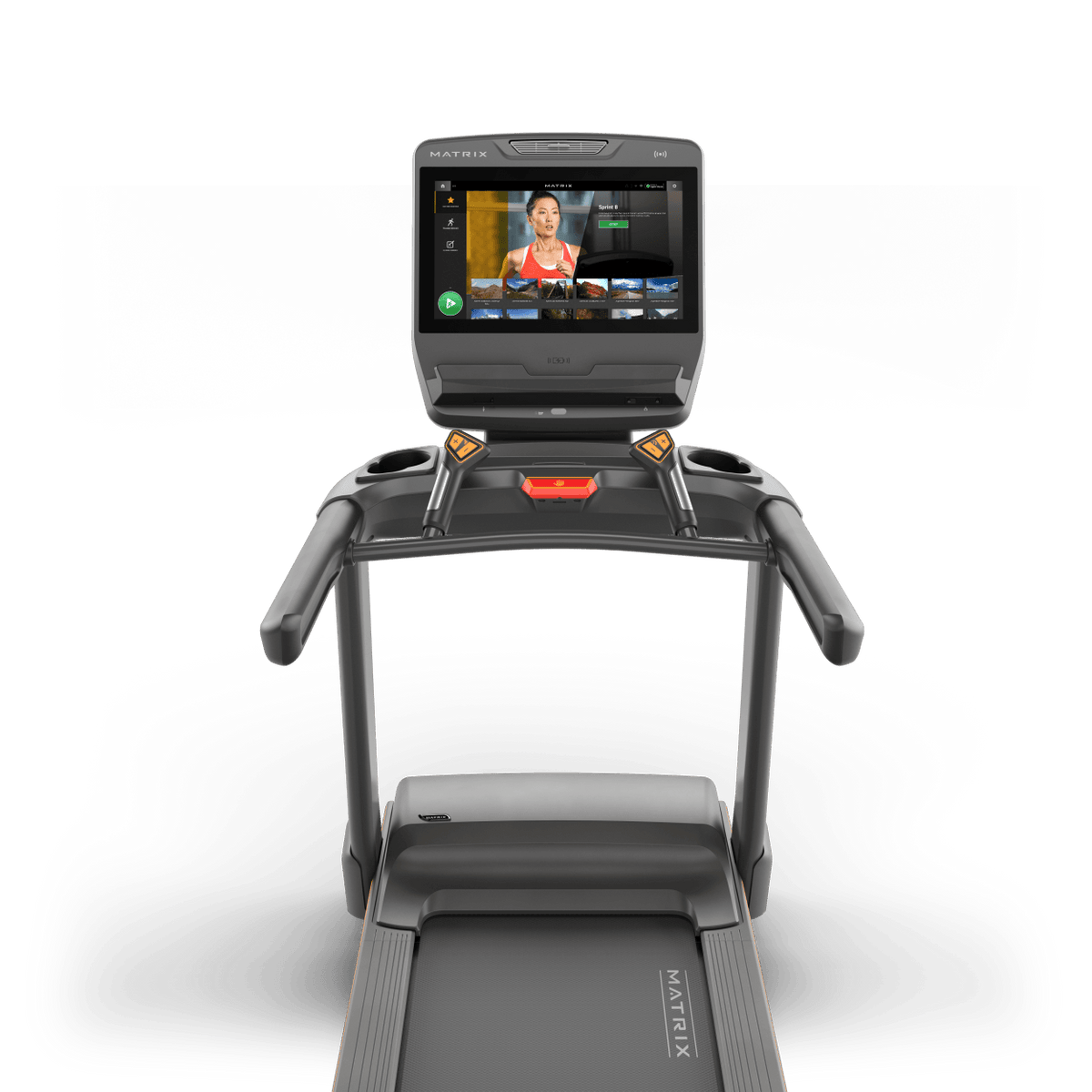 Matrix Fitness Lifestyle Treadmill with Touch XL Console view of console | Fitness Experience