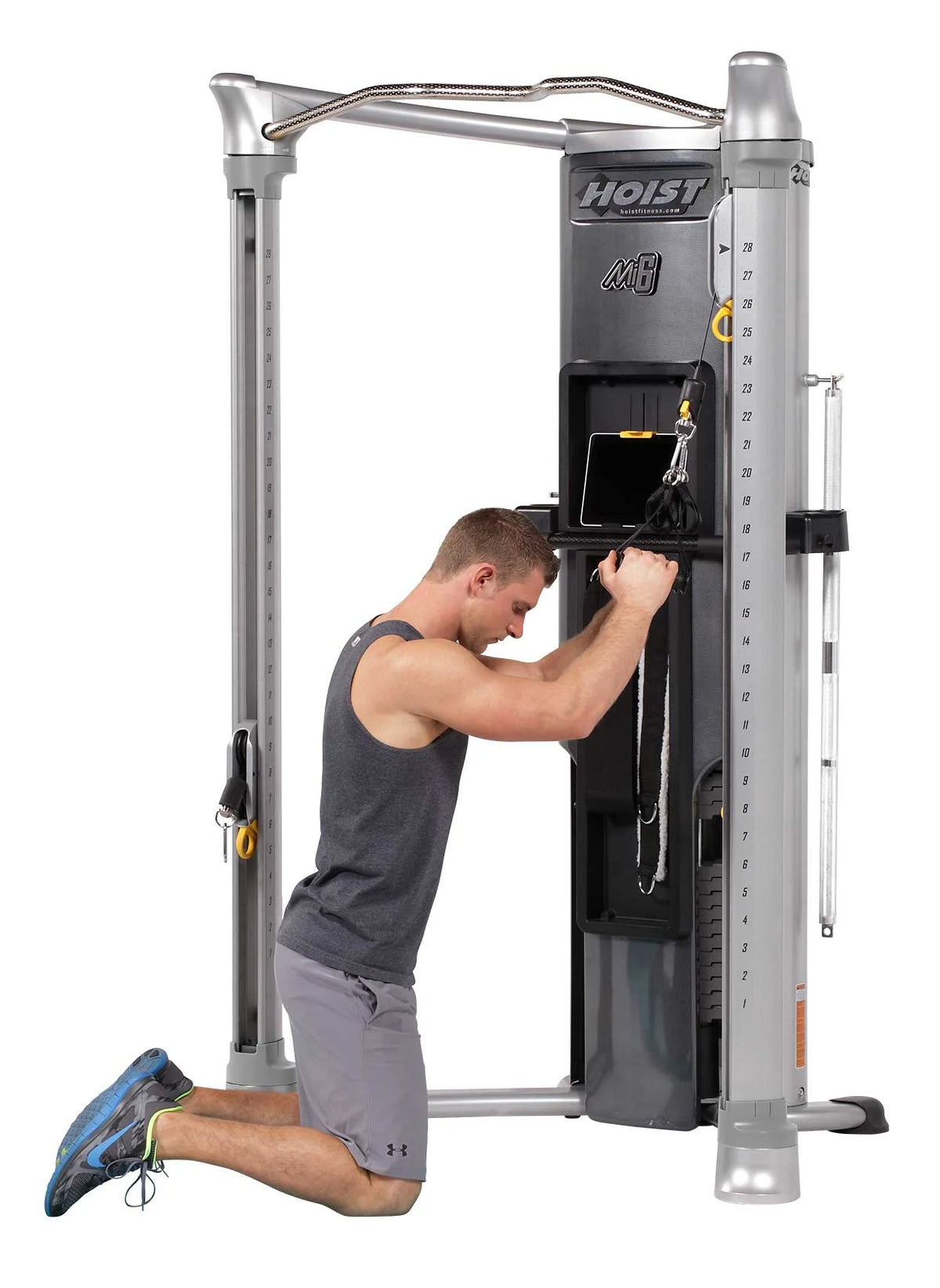 Hoist Fitness Mi6 Functional Trainer System view in use | Fitness Experience