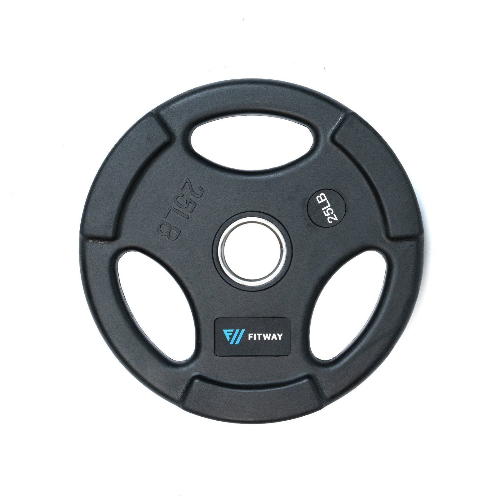 Fitway Olympic Rubber Grip Plate - 25lbs