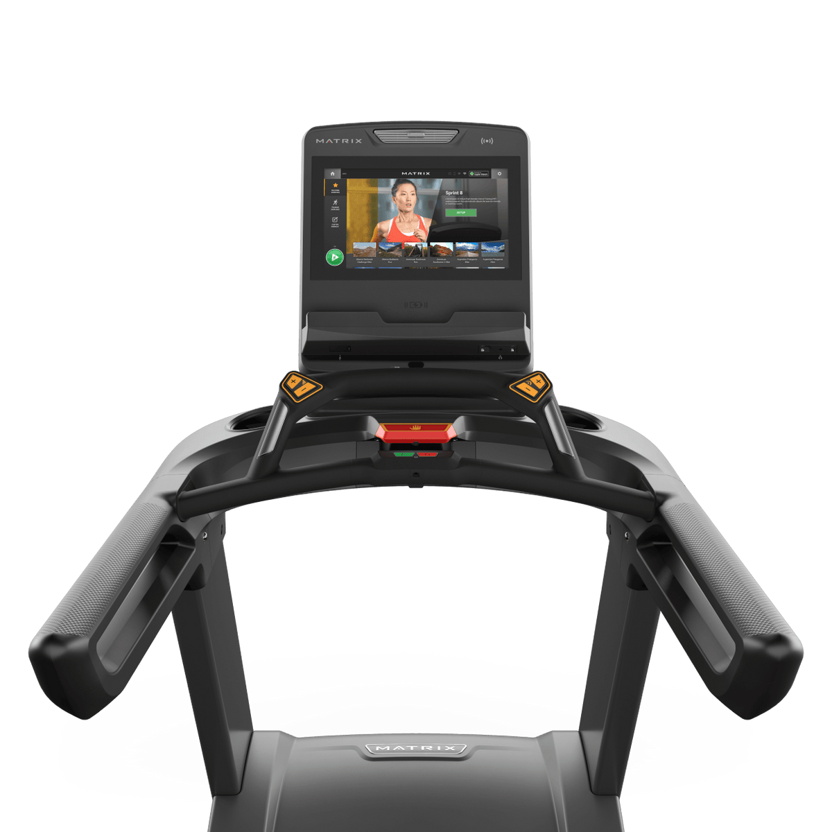 Matrix Fitness Performance Treadmill with Touch Console view of console | Fitness Experience