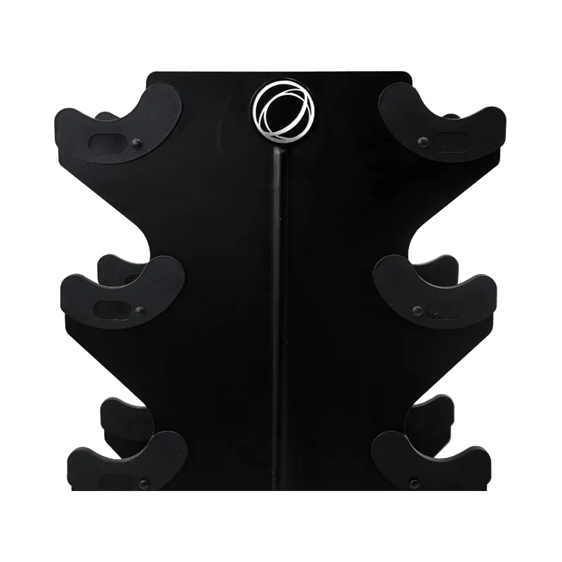 Inspire Fitness Vertical Dumbbell Rack close up view | Fitness Experience