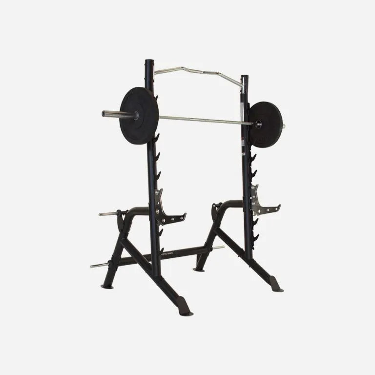 Inspire Fitness Squat Rack with bar and weight plate | Fitness Experience