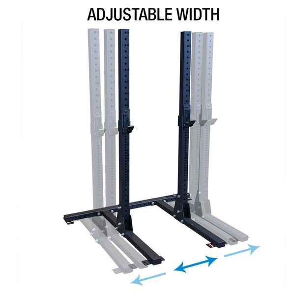 Body-Solid SPR250 Commercial Squat Stand adjustable width | Fitness Experience
