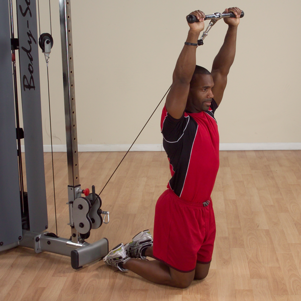 MB022 Revolving Straight Bar attached to pulley | Fitness Experience
