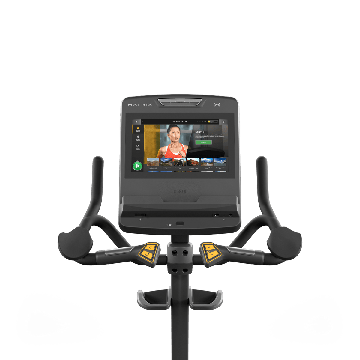 Matrix Fitness Endurance Upright with Touch Console view of console | Fitness Experience