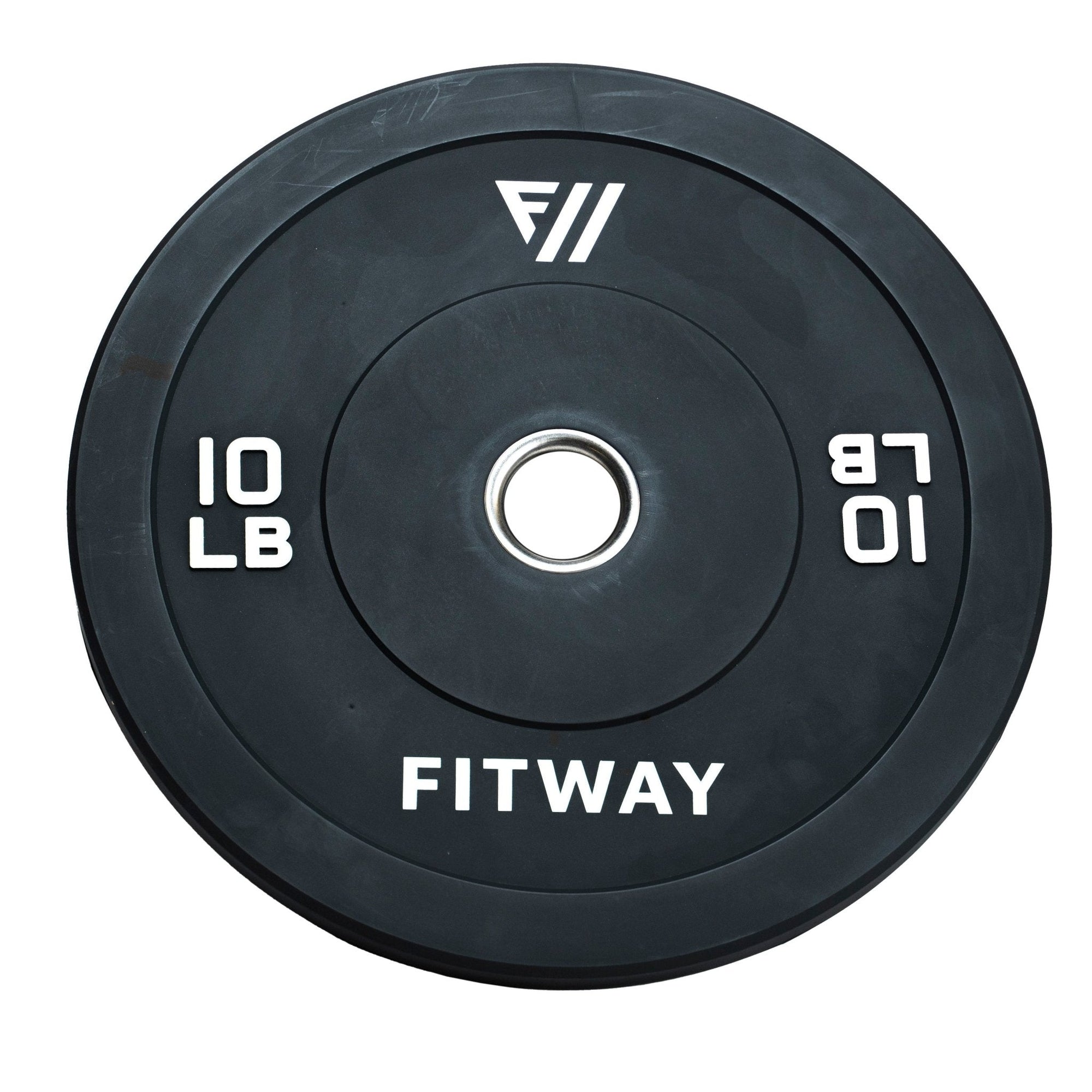 FitWay Equip. 10lb Olympic Rubber Bumper Plate - Fitness Experience