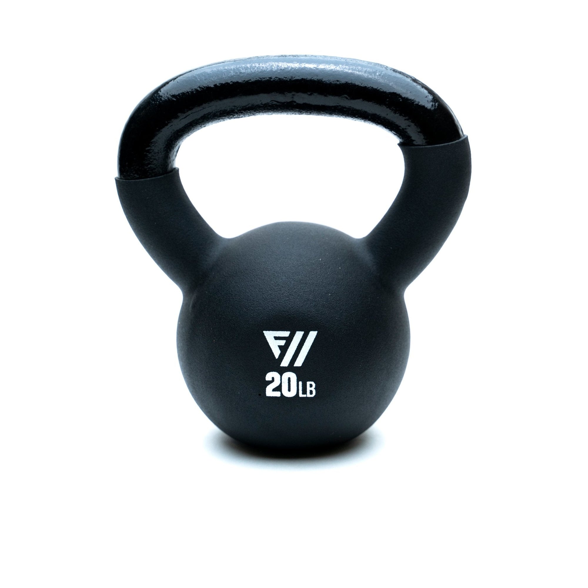 FitWay Equip. 20lb Black Neoprene Kettlebell - Fitness Experience