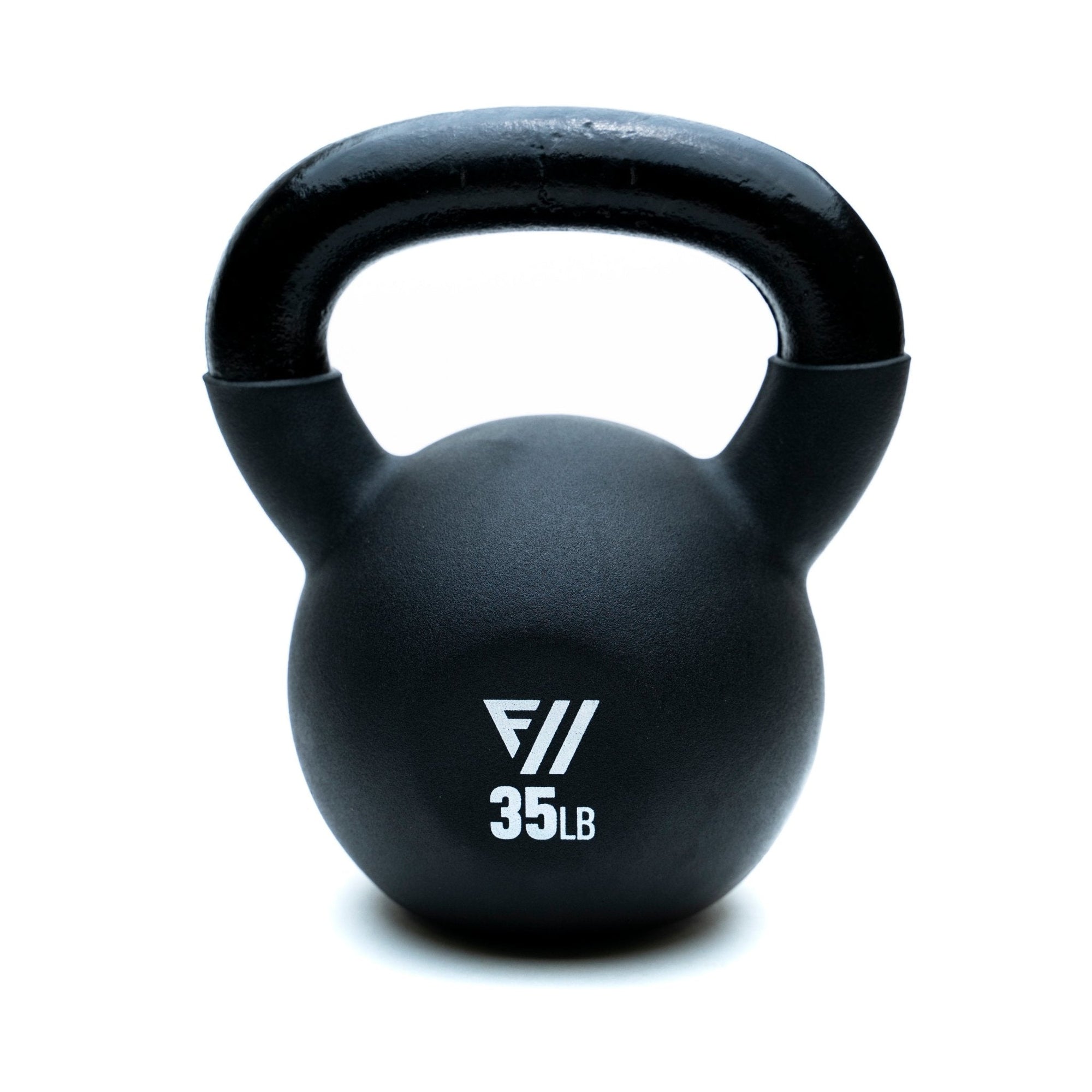 FitWay Equip. 35lb Black Neoprene Kettlebell - Fitness Experience